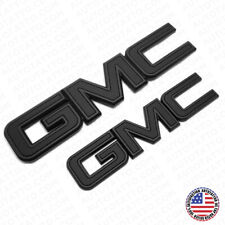14-19 GMC Sierra Front Grille Tailgate Letter Logo Emblem Truck Nameplate Black picture