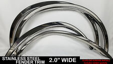 Fits 99-07 F250 Super Duty 4p Set Chrome Polished Stainless Steel Fender Trim picture