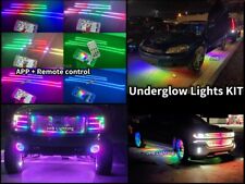 2PCS 4FT+2PCS 6.5FT Chasing Flowing LED Car  Trucks Underglow Strips Lights KIT picture