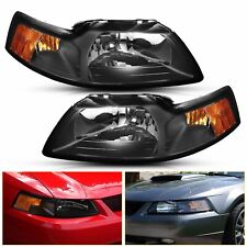 For 1999-2004 Ford Mustang Headlights Headlamps 2000 2001 2002 2003 OOD picture