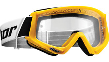 NEW THOR Combat Goggles - Yellow/Black-CLEAR LENS- 2601-2078 - MOTORCYCLE/ATV picture
