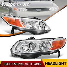 Headlights Assembly For 2006-2011 Honda Civic Coupe 2Dr Coupe 06-11 Headlamps picture
