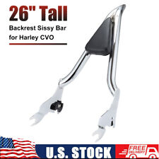 Chrome Backrest Sissy Bar for Harley CVO Road Glide Street Touring 2009-2023 USA picture