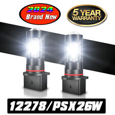 2x P13W White LED Front Fog Light DRL Bulbs For Chevy Camaro RS ZL1 SS 2010-2015 picture