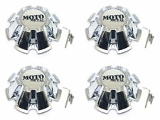 4 NEW Moto Metal Chrome Bolt On Wheel Center Caps w/ Screws 5/6/8Lug MO962 MO200 picture