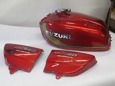 Suzuki GT550  Show quality  Tank & Side Cover  set  1974-1977 candy red picture