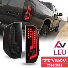 14-20 For Toyota Tundra Black Smoke DRL LED Tube Tail Lights Brake Left+Right picture