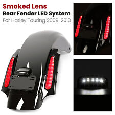 Black Rear Fender LED System For Harley CVO Touring Electra Road Glide 2009-2013 picture