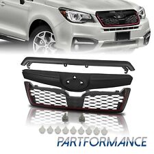 Front Bumper Grille W/Red Trim For 2014-2018 Subaru Forester STI-Style91121SG030 picture