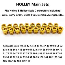 20 PACK Holley Carb Carburetor GAS MAIN JETS KIT 40-110 1/4-32 YOU PICK ANY SIZE picture