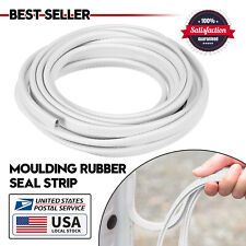20Ft Car Door Edge Guard Moulding Trim White Protector Strip Rubber Metal Seal picture
