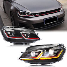 LED Headlights For Volkswagen VW Golf 7 VII MK7 2015-2017 Sequential Front Lamps picture
