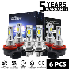 H7+H11+H11 For Ford Fusion Sedan 4-Door 2006-2016 6X LEDS Headlights & Fog Bulbs picture