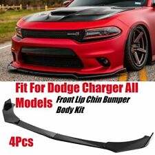 For Dodge Charger RT SRT SXT Front Bumper Lip Body Kit Spoiler Splitter Black picture