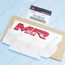 Genuine OEM Mitsubishi Lancer Evolution Trunk Lid Emblem Badge Red “MR” 7415A162 picture