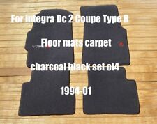 For integra Dc 2 Coupe Type R Floor mats carpet charcoal black set of4 1994-01 picture