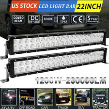 2X 22inch Led Work Light Bar Spot Flood Combo Offroad 4WD For Ford Truck ATV 24