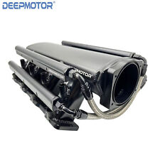 Deepmotor 102mm LS3 L92 Intake Manifold 16 injectors Dual Fuel Rails Black picture