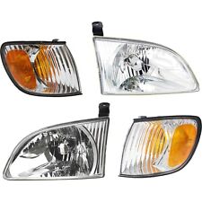 Headlight Kit For 2001-2003 Toyota Sienna Driver and Passenger Side Clear Lens picture