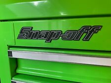Two (2) Snap off Snap-off Snapoff emblems, raised lettering, custom colors picture