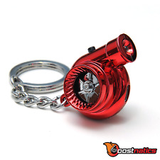 Boostnatics Rechargeable Electric Turbo Keychain Keyring w/ Sounds & LED - Red picture