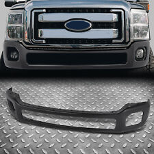 For 11-16 F250 F350 SD Black Steel Front Bumper Face Bar w/ Fog Light Holes picture