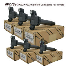 6PC/PACK Genuine Igintion Coils for Toyota Lexus 90919-02234 Denso 673-1301 picture