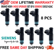 NEW 8pcs SIEMENS 4 Hole Upgrade Fuel Injectors For Dodge Ram 1500 2500 3500 5.7L picture