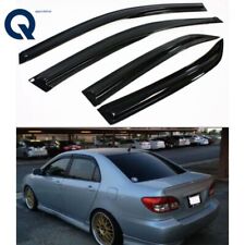 JDM Wavy 3D Style Smoked Window Visor Vent Shade For 2003-2008 Toyota Corolla picture