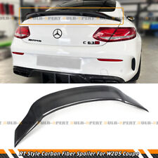 FOR 17-2021 MERCEDES BENZ W205 2DR COUPE R STYLE CARBON FIBER TRUNK SPOILER WING picture