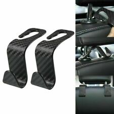 2X Carbon Fiber Auto Back Seat Hook Headrest Storage Hook Car Accessories picture