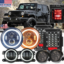 For Jeep Wrangler JK JKU LED Tail Lights 7