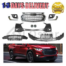 Complete Front Bumper Grille Set For 2018 2019 2020 2021 Chevrolet Traverse picture