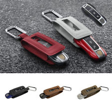 Genuine Leather Car Key Fob Case Cover For Porsche Cayenne Panamera 911 Macan picture