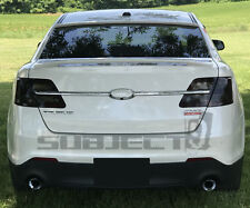 13-19 Ford Taurus / SHO Tail light + reflector tint cover vinyl overlays smoked picture