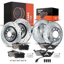 Front & Rear Drilled Brake Rotors+Brake Pads for VW Golf Jetta 2000-2006 Beetle picture