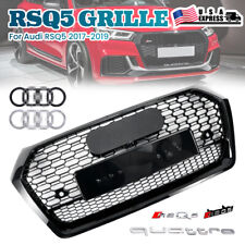 FOR AUDI Q5 SQ5 2018 2019 WITH QUATTRO RSQ5 FRONT HONEYCOMB MESH GRILLES picture