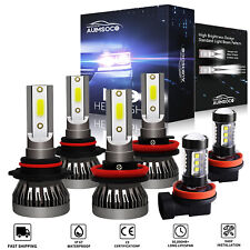 For Dodge RAM 1500 2019 2020 - 6x 6000K LED Headlight Hi/Lo +Fog Light Bulbs Kit picture