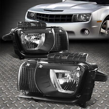 FOR 10-13 CHEVY CAMARO OE STYLE BLACK HOUSING HALOGEN HEADLIGHT HEAD LAMPS LH+RH picture
