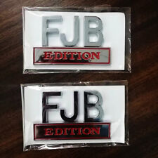 2X FJB / Edition Car Auto Trunk Decor Rear Tailgate Emblem Badge Decal Sticker picture