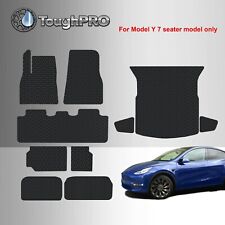 ToughPRO Floor Mats Black For Tesla Model Y Long Range 7 Seater 2021-2024 picture