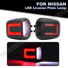 White & Red LED License Plate Light Lamp For Nissan Frontier Armada Xterra Titan picture