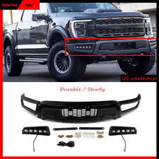 Front Bumper Kits For 2021 2022 2023 Ford F150 F-150 Raptor Style W/LED Lights picture