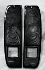1967-72 FORD F100 F250 & 67-77 BRONCO TAIL LIGHT LENS Pair SMOKE Rare New picture