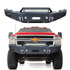For 11-14 Chevy Silverado 2500 Steel Front Bumper with Winch seat LED lights picture