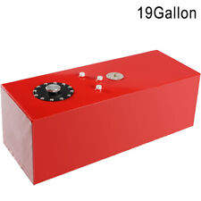 19 Gallon Aluminum Fuel Tank Red Race Fuel Cell Gas Tank w/ Cap & Level Sender picture