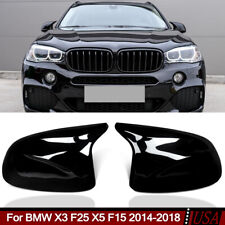 M Look Side Mirror Cover Caps Gloss Black For BMW X3 F25 X5 F15 X6 F16 2014-2018 picture