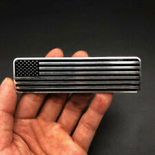 2x Aluminum USA American Flag Car Emblem Badge Decal Sticker Auto Accessories picture