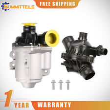Electric Engine Water Pump &Thermostat Set For BMW X1 X3 X4 X5 Z4 335i 535i 640i picture