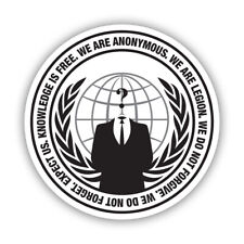 We Are Anonymous Guy Fawkes Sticker Decal - Weatherproof - activist hacker picture